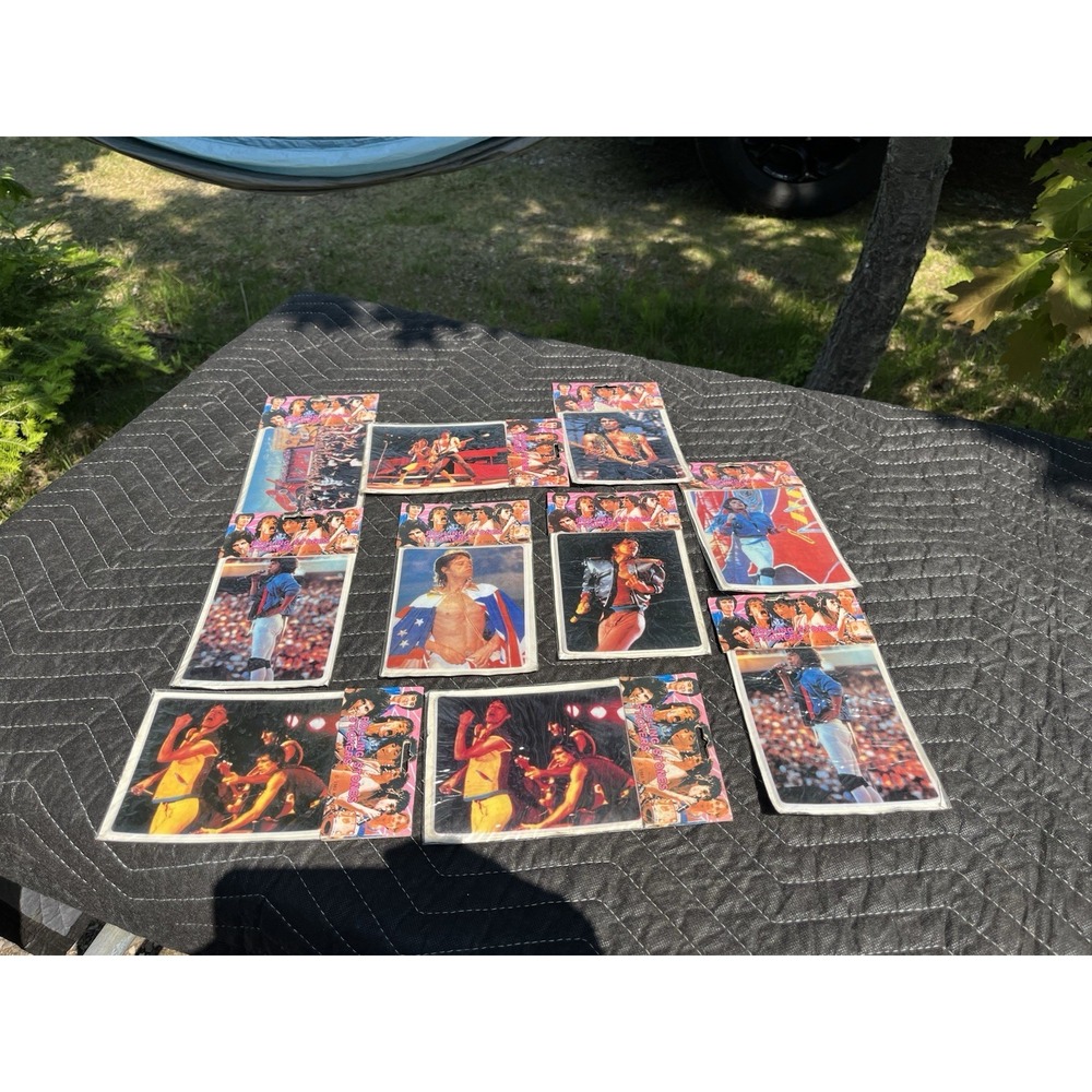 ROLLING STONES 1983 Tour Puffy Stickers - Lot of 10 "H"